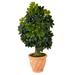 Silk Plant Nearly Natural 39 Schefflera Artificial Tree in Terra-Cotta Planter (Real Touch)