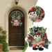 YOHOME Clearance 2023 Snowman Swag Snowman Wreath Christmas Wreath Christmas Door Wreath Door Decor Christmas Decor Festive Gift Holiday Decor