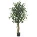 Silk Plant Nearly Natural 4 Ficus Silk Tree - Green