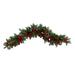 Silk Plant Nearly Natural 40 Pines Red Berries and Pinecones Artificial Christmas Garland