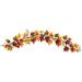 Silk Plant Nearly Natural 6 Autumn Maple Leaf and Berry Fall Garland