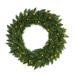 Silk Plant Nearly Natural 24 Green Pine Artificial Christmas Wreath with 35 Clear LED Lights