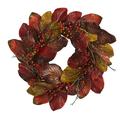 Silk Plant Nearly Natural 24 Harvest Magnolia Leaf and Berries Artificial Wreath