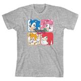 Youth Heather Gray Sonic the Hedgehog Sonic's Friends T-Shirt