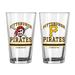 Pittsburgh Pirates 16oz. Pint Glass Two Pack