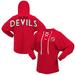 Women's Fanatics Branded Red New Jersey Devils Lace-Up V-Neck Long Sleeve Hoodie T-Shirt