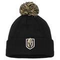 Men's adidas Black Vegas Golden Knights COLD.RDY Cuffed Knit Hat with Pom