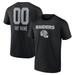 Men's Fanatics Branded Black Las Vegas Raiders Personalized Name & Number Team Wordmark T-Shirt