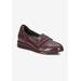 Extra Wide Width Women's Dannon Flat by Ros Hommerson in Berry Crinkle Patent (Size 6 1/2 WW)