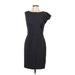 Calvin Klein Casual Dress - Sheath: Gray Solid Dresses - Women's Size 10