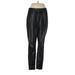 J.Crew Factory Store Faux Leather Pants - High Rise: Black Bottoms - Women's Size Medium