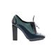 Escada Sport Heels: Blue Shoes - Women's Size 38.5 - Peep Toe