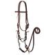 Weaver Leather Working Tack Bridle with Snaffle Mouth Bit, Golden Chestnut