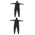 SAFIGLE 2pcs Halloween Invisibility Cloak Full Body Spandex Suit Halloween Outfit Adult Costumes Halloween Costume Disappearing Man Body Suit Green Spandex Suit Whole Body Suit Invisible