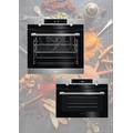 AEG BPK556260M 6000 Series SteamBake Single Oven With Pyrolytic Cleaning + AEG KMK565060X Built-in Combination Microwave & Compact Oven - Stainless Steel