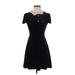 Hot Topic Casual Dress - A-Line: Black Solid Dresses - Women's Size X-Small
