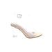 Fashion Heels: White Shoes - Women's Size 37 - Open Toe