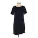 Boohoo Casual Dress - Shift: Black Solid Dresses - Women's Size 4