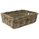 Natural Wicker Tray baskets. Whole rattan stems. Natural handmade storage. Garden kitchen bedroom and home office tidy up your house (40cm)