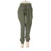 Aerie Casual Pants - High Rise Culotte Tapered: Green Bottoms - Women's Size Small