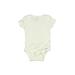 Gerber Short Sleeve Onesie: White Solid Bottoms - Size 0-3 Month