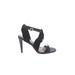 Vince Camuto Heels: Strappy Stilleto Cocktail Party Black Print Shoes - Women's Size 8 1/2 - Open Toe