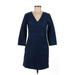 Boden Casual Dress - Sweater Dress: Blue Jacquard Dresses - Women's Size 6