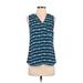 Maurices Sleeveless Blouse: Teal Tops - Women's Size Small