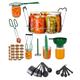 Tisovixo Canning Kits, Canning Supplies Boxed Set, Canning Equipment, Jar Lifter, Folding Rack, Tongs, Complete Multifunctional Canning Tools, Canning kit includes wide mouth funnel for mason jars