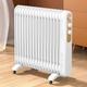 Oil radiator energy-saving,electric convector heater,mobile electric heater with thermostat,3000 watt heater radiator electric 17 slats,safety shutdown function,for large rooms up to 40 square meters
