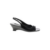 Etienne Aigner Sandals: Black Shoes - Women's Size 7 1/2