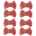 ibasenice 8 Pairs Hair Accessories Girls Bows for Hair Bowknot Alligator Clips Bow for Hair Bow Hair Barrettes Toddler Bows Girls Accessories Girls Hair Bows Velour Baby Bow Tie Pair Clip