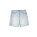 Simply Vera Vera Wang Denim Shorts: Blue Print Bottoms - Women's Size 10 - Stonewash