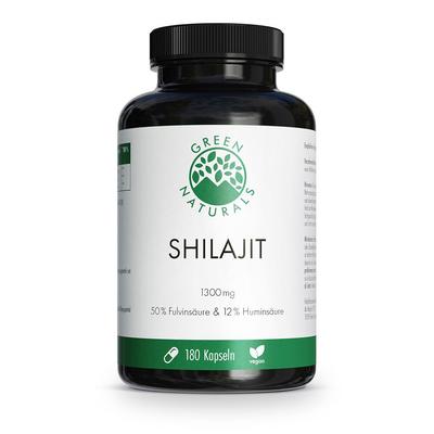 Green Naturals Shilajit 1300 mg hochdos.vegan Kps. 180 St Kapseln Image