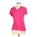 Nike Active T-Shirt: Pink Activewear - Women's Size Large