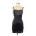 Forever 21 Casual Dress - Bodycon Sweetheart Sleeveless: Black Print Dresses - Women's Size Medium