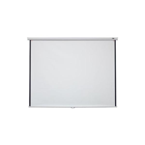 elite-screens-manual-series-black-manual-wall-ceiling-mounted-projector-screen-in-white-|-150"-diagonal-|-wayfair-m150uwh2/