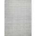 Gray 120 x 96 x 0.4 in Area Rug - EXQUISITE RUGS Rectangle Castelli Geometric Hand Loomed Wool/Viscose Area Rug in Light Silver Viscose/Wool | Wayfair