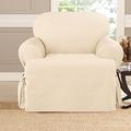 Sure Fit Cotton T-Cushion Armchair Slipcover Cotton in White | 36 H x 43 W x 39 D in | Wayfair SF41860