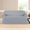 Sure Fit Cotton T-Cushion Loveseat Slipcover Cotton in White | 36 H x 73 W x 39 D in | Wayfair SF45587