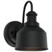 1-Light Outdoor Wall Lantern in Matte Black