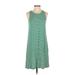 Old Navy Casual Dress - Shift: Green Stripes Dresses - Women's Size Small