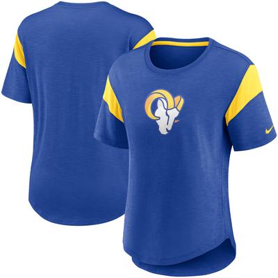 Damen Nike Heather Royal Los Angeles Rams Primärlogo Modisches Oberteil Image