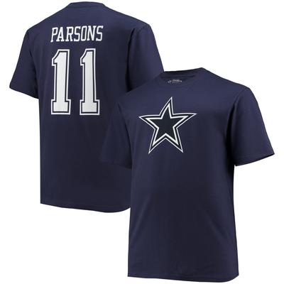 Herren-T-Shirt mit Spielernamen und -nummer Micah Parsons Fanatics, Marineblau, Dallas Cowboys, Groß und Groß Image