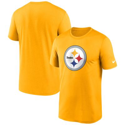Nike Gold Pittsburgh Steelers Primetime Legend Logo Performance T-Shirt für Herren Image