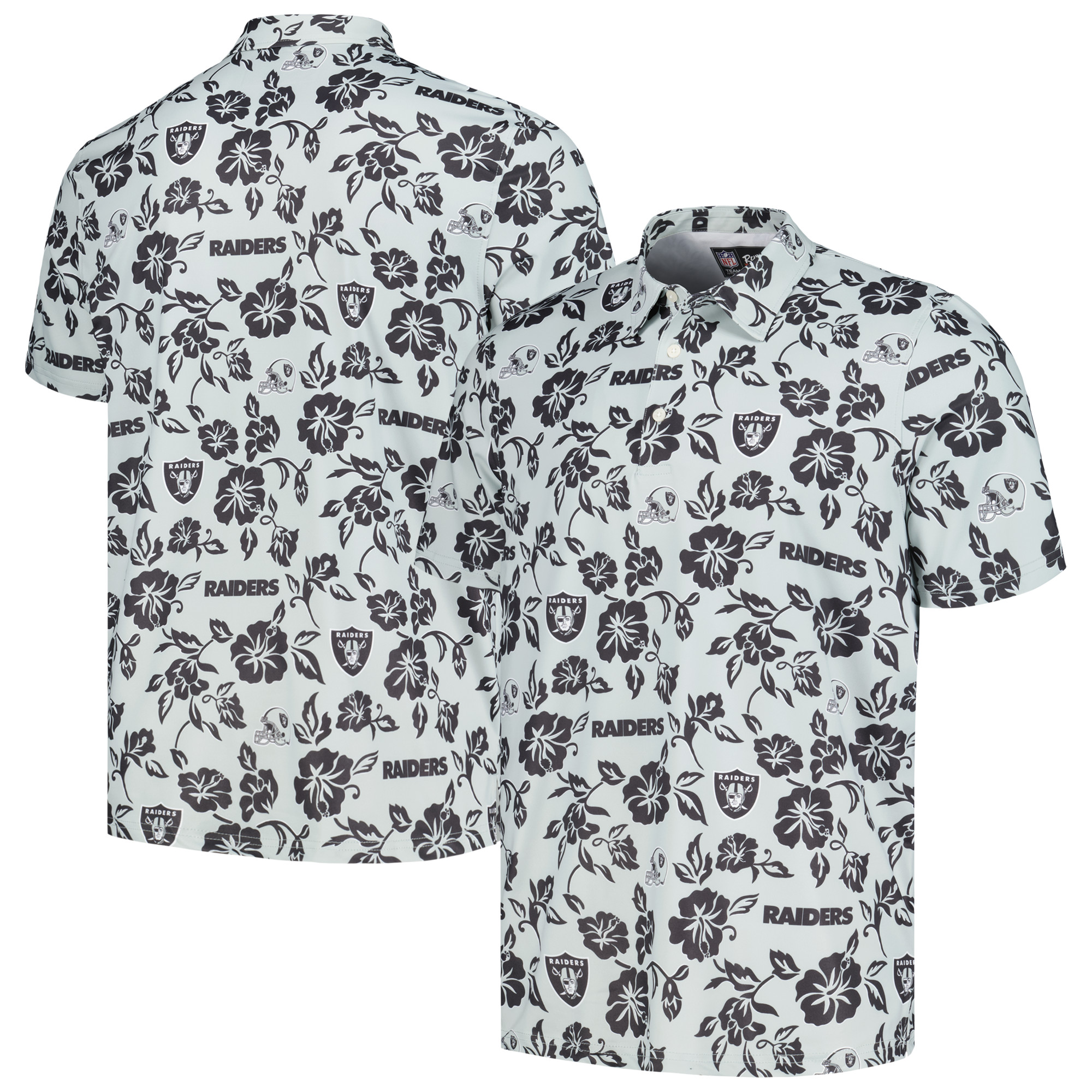 Reyn Spooner Silver Las Vegas Raiders Pua Performance Poloshirt für Herren Image