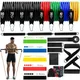 22pcs Pilates Bar Kit Resistance Bands Set 360LBS 200LBS Elastic Latex Pull Rope Home Gym