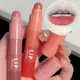 4 In 1 Cute Crayon Lipstick Waterproof Lasting Velvet Rose Purple Matte Lips Tint Easy To Color Sexy