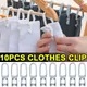 10/1PCS Towel Hanging Clips Plastic Hanging Clothes Pegs Windproof Underwear Bed Sheet Drying Rack