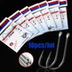 10 Pieces/30 Pieces/Batch Sode Fishing Hook Size 1-8# Black Barbed High Carbon Steel Sharpening Bait